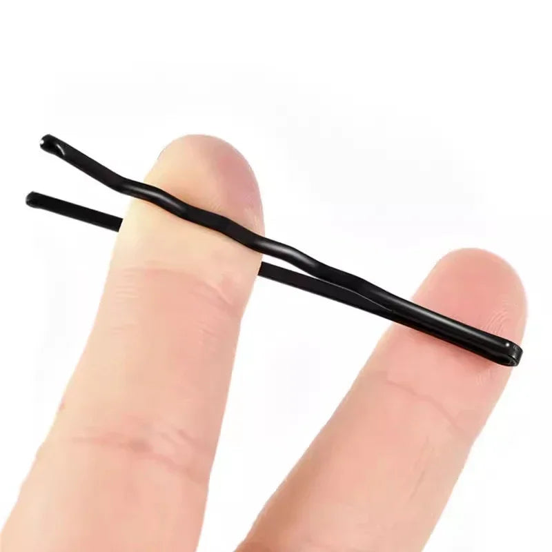 50-Pack U-Shaped Bobby Pins for Women – Black Hair Clips Bobby Pins Babs
