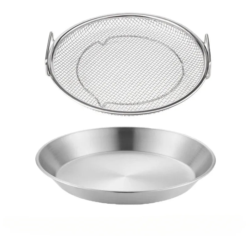 304 Stainless Steel Frying Strainer & Oil Filter Colander Kitchen Strainer Colander Babs 22cm set