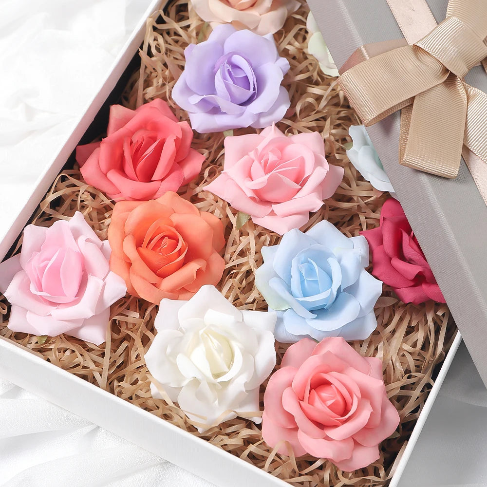 6cm Artificial Silk Rose Flower Heads – Wedding & Holiday Decor Artificial Flower Heads Babs