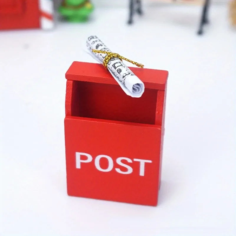 1:12 Miniature Dollhouse Mailbox & Newspaper Holiday Decor Dollhouse Miniature Babs
