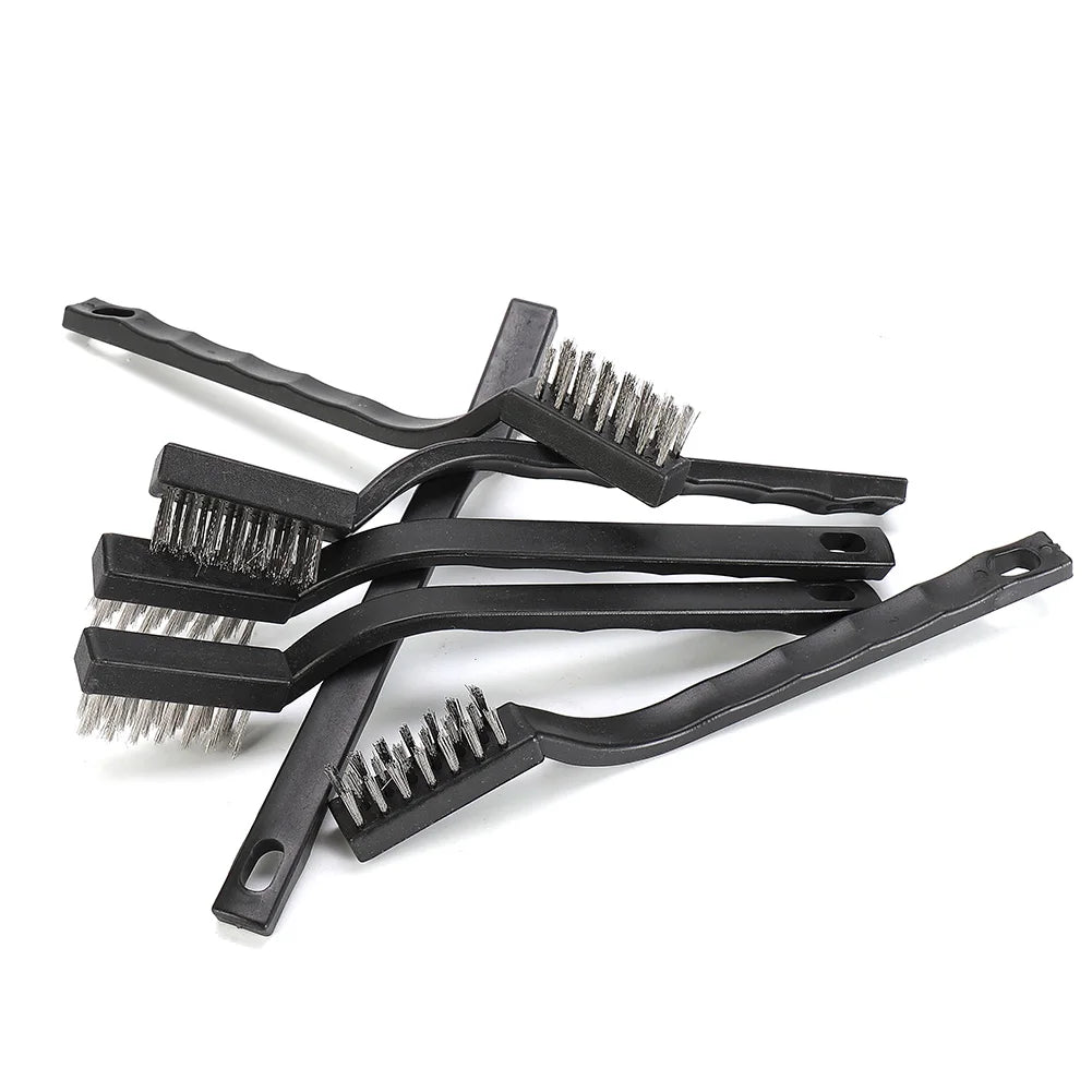 6-Piece Stainless Steel Wire Brush Set – Industrial Cleaning Wire Brush Set Babs