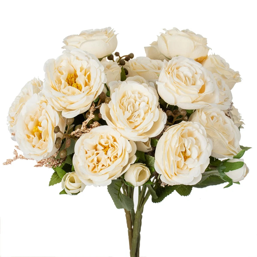 Silk Peony Rose Artificial Flowers – Wedding & Home Decor Artificial Silk Flowers Babs