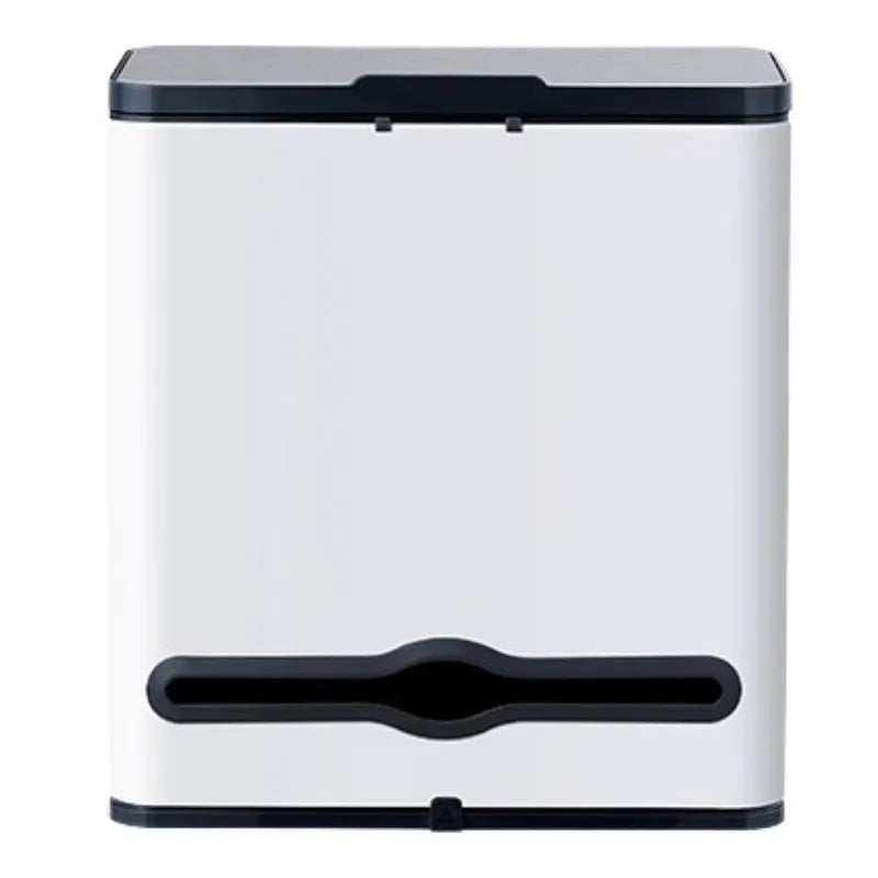 Wall Mounted Stainless Steel Trash Can with Slide Lid – 6L Wall Mounted Trash Can Babs 3L-White-Tissue Box