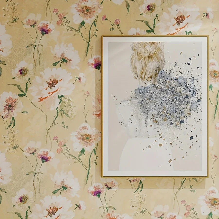 Rural Floral Peel & Stick Wallpaper – Waterproof PVC Wall Sticker Peel & Stick Wallpaper Babs