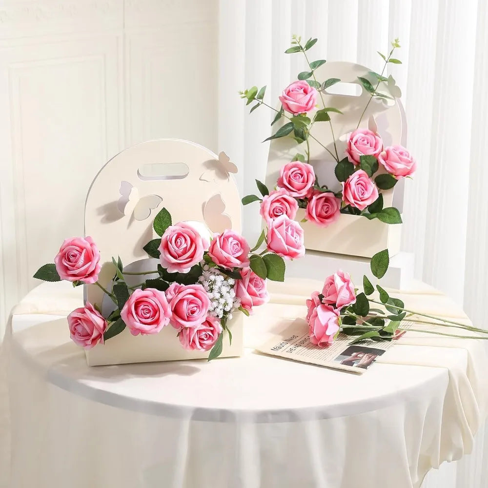 50cm Silk Artificial Rose Bouquet – Wedding & Home Decor Artificial Flower Bouquet Babs