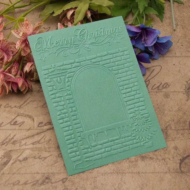 Christmas Embossing Folder for Card Making & Scrapbooking Embossing Folder Babs