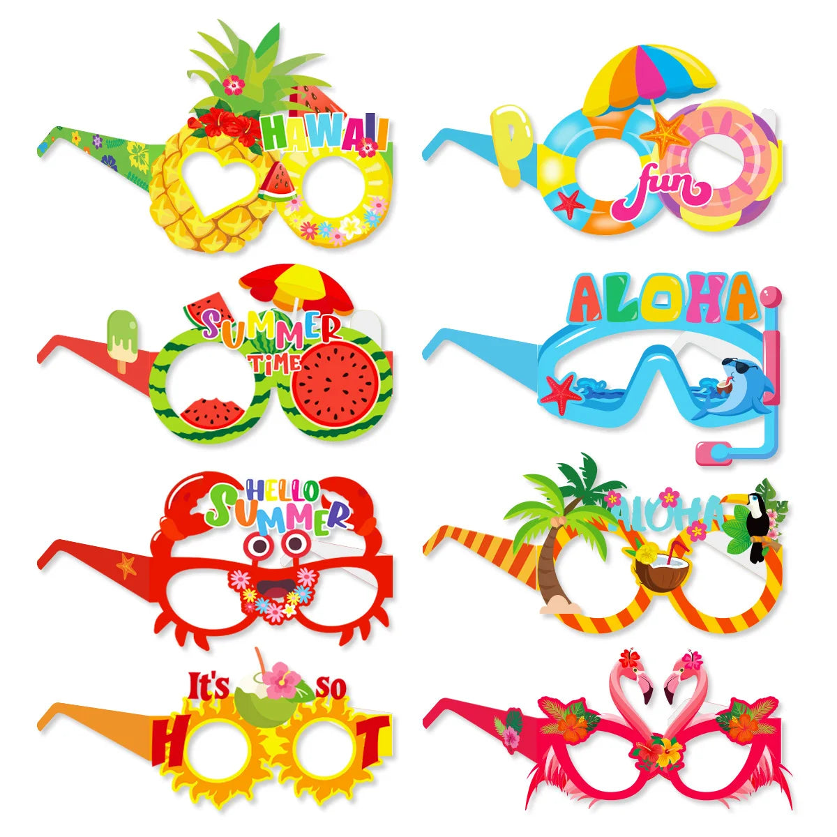 Hawaiian Party Supplies – Tableware, Banner & Photo Props Party Decoration Set Babs army green