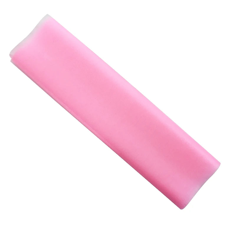 5m Sheer Organza Tulle Fabric Roll – Wedding Chair Sashes Décor Organza Fabric Roll Babs Baby pink