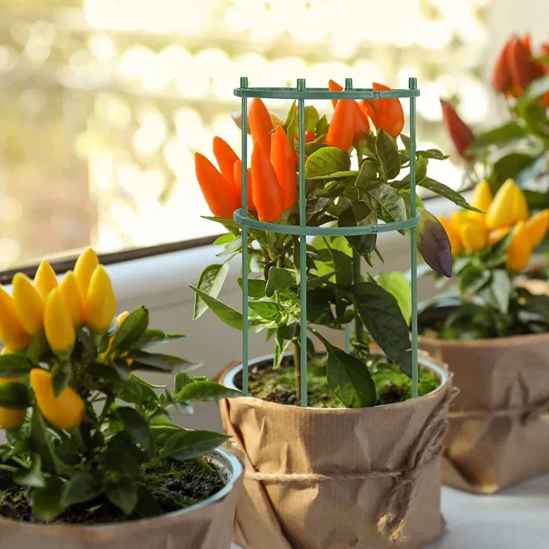 T-Shape Plant Support Stakes | Garden Flower Pot Rack Set Plant Support Stakes Babs
