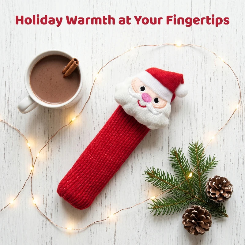 2Pcs Santa Door Handle Gloves with Bells – Christmas Décor Christmas Door Decor Babs
