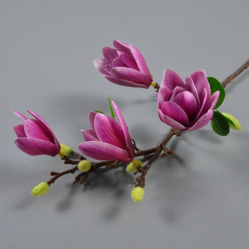 Silk Magnolia Artificial Flower Bouquet – Wedding & Home Decor Artificial Flower Bouquet Babs