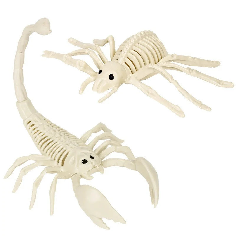 Halloween Skeleton Animal Bones Props – Bat, Spider & Scary Decor Halloween Prop Decoration Babs