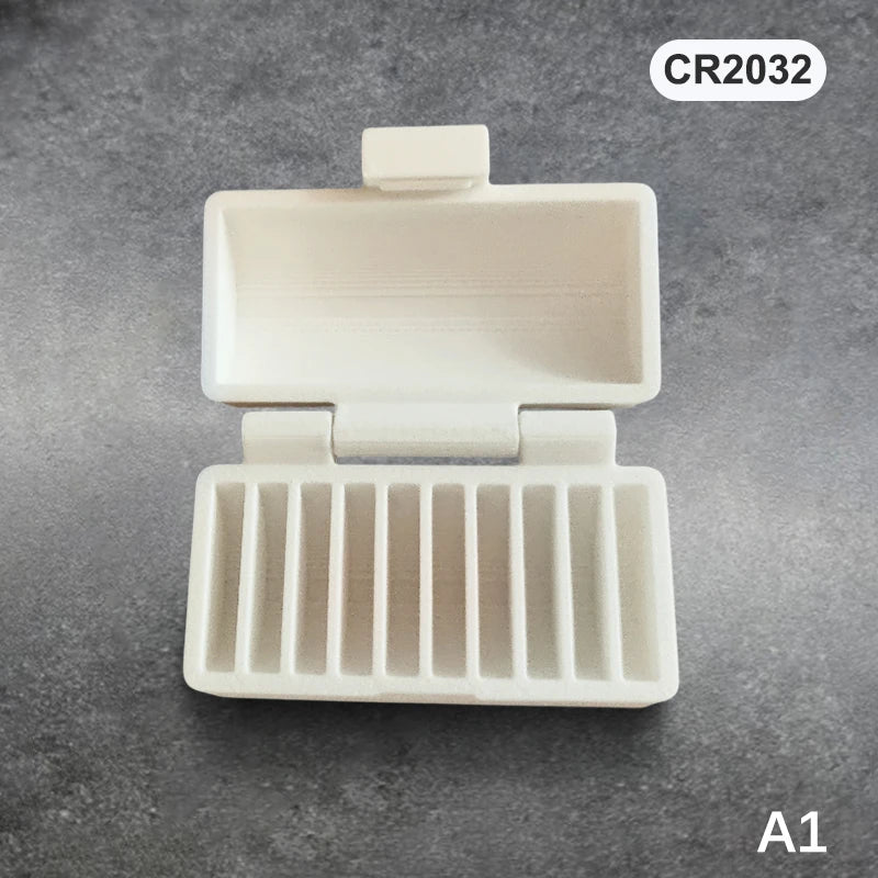 CR2032 CR2025 Battery Storage Box – 10/20-Hole Portable Holder Battery Storage Box Babs A1