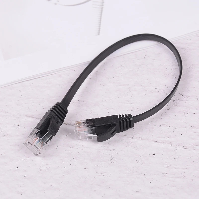 Cat6 RJ45 Ethernet Patch Cable 25cm 10in Black – 1000Mbps Ethernet Patch Cable Babs