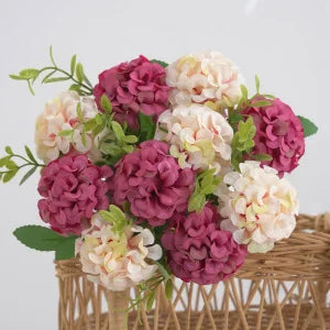 Silk Carnation Artificial Flowers – Wedding & Home Décor Artificial Silk Flowers Babs rose red 1 PC