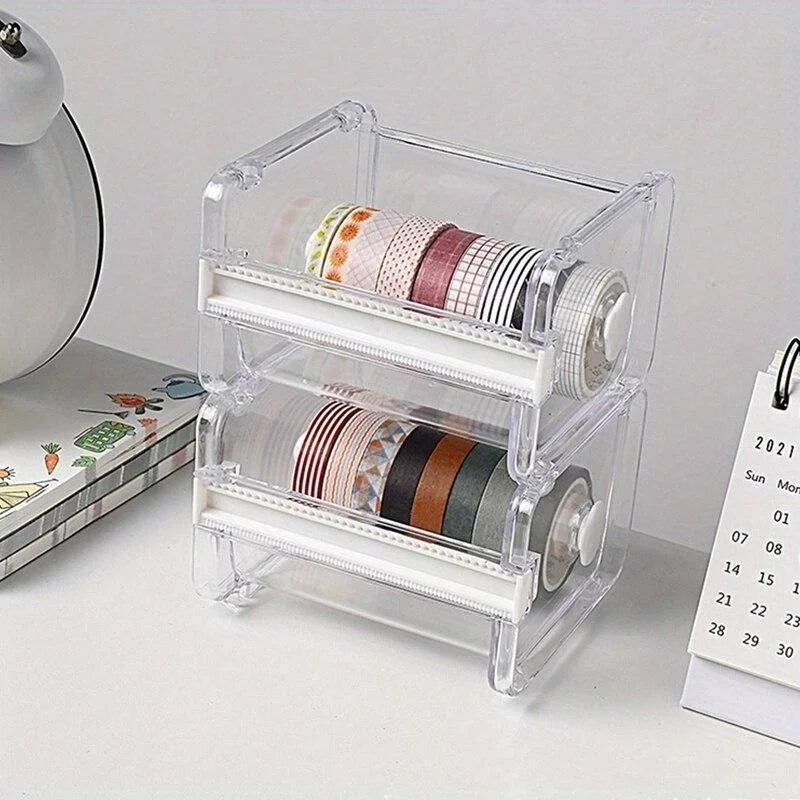 Washi Tape Cutter & Dispenser Set – School & Office Supplies Tape Dispenser Babs