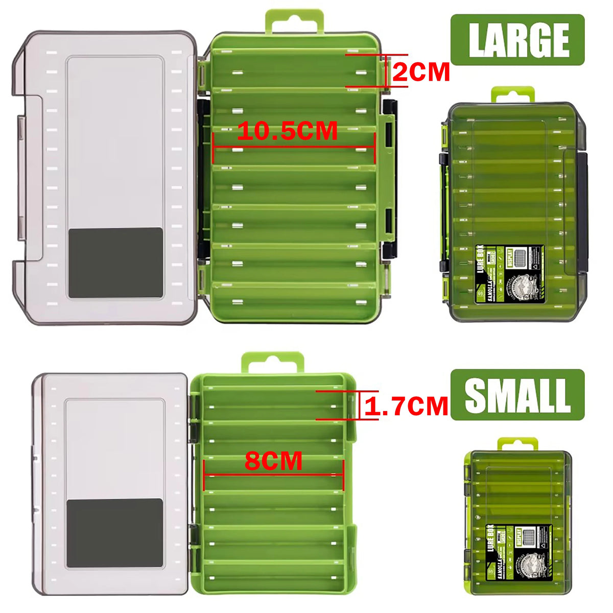 Double-Sided Fishing Tackle Box – Lure & Hook Organizer Fishing Tackle Box Babs