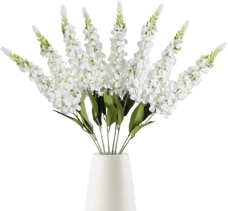 Artificial Silk Hyacinth Flowers – Wedding & Home Wall Decor Artificial Flower String Babs Beige 1pc