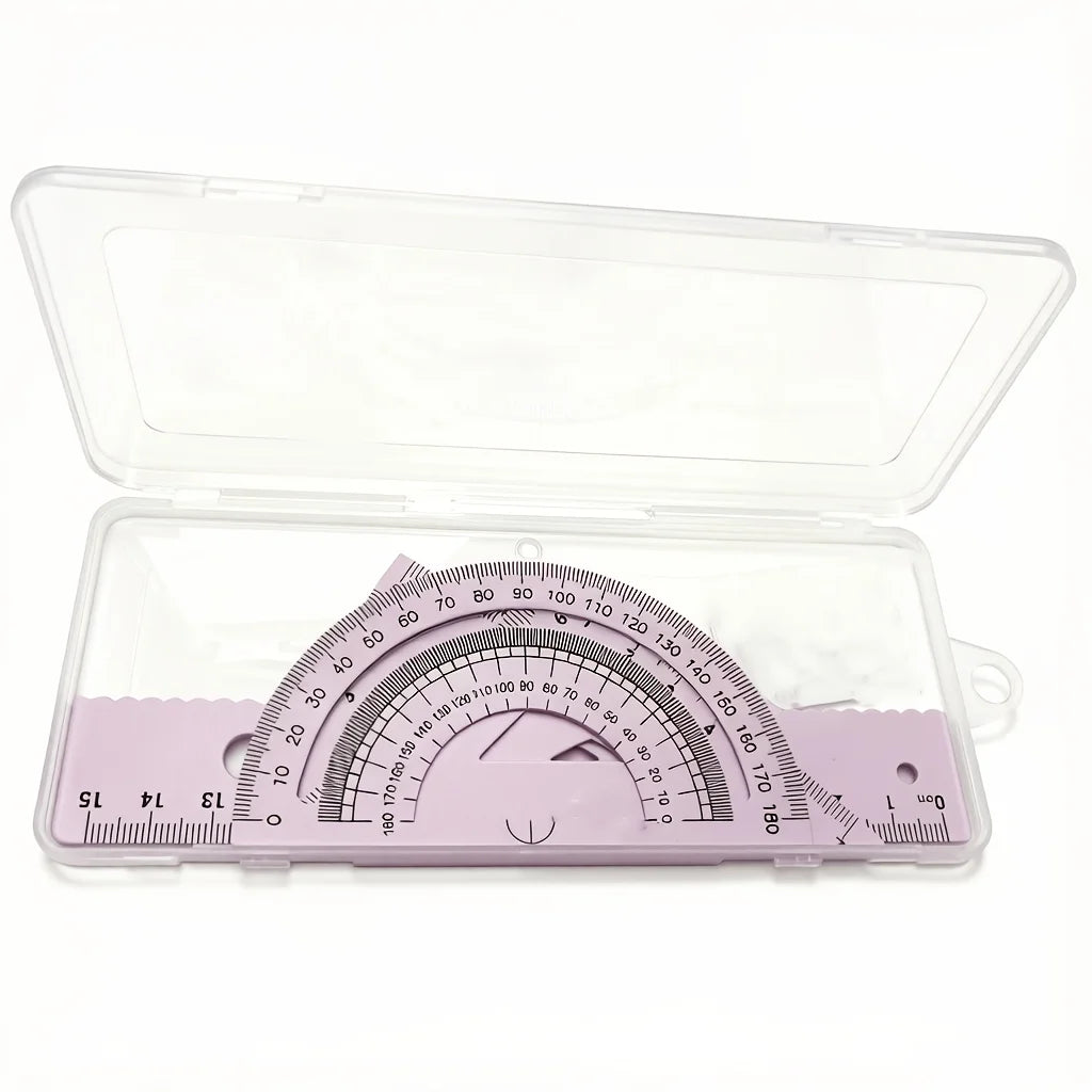 Geometric Ruler Set – Protractor, Triangle & Drawing Tools Geometric Ruler Set Babs plum