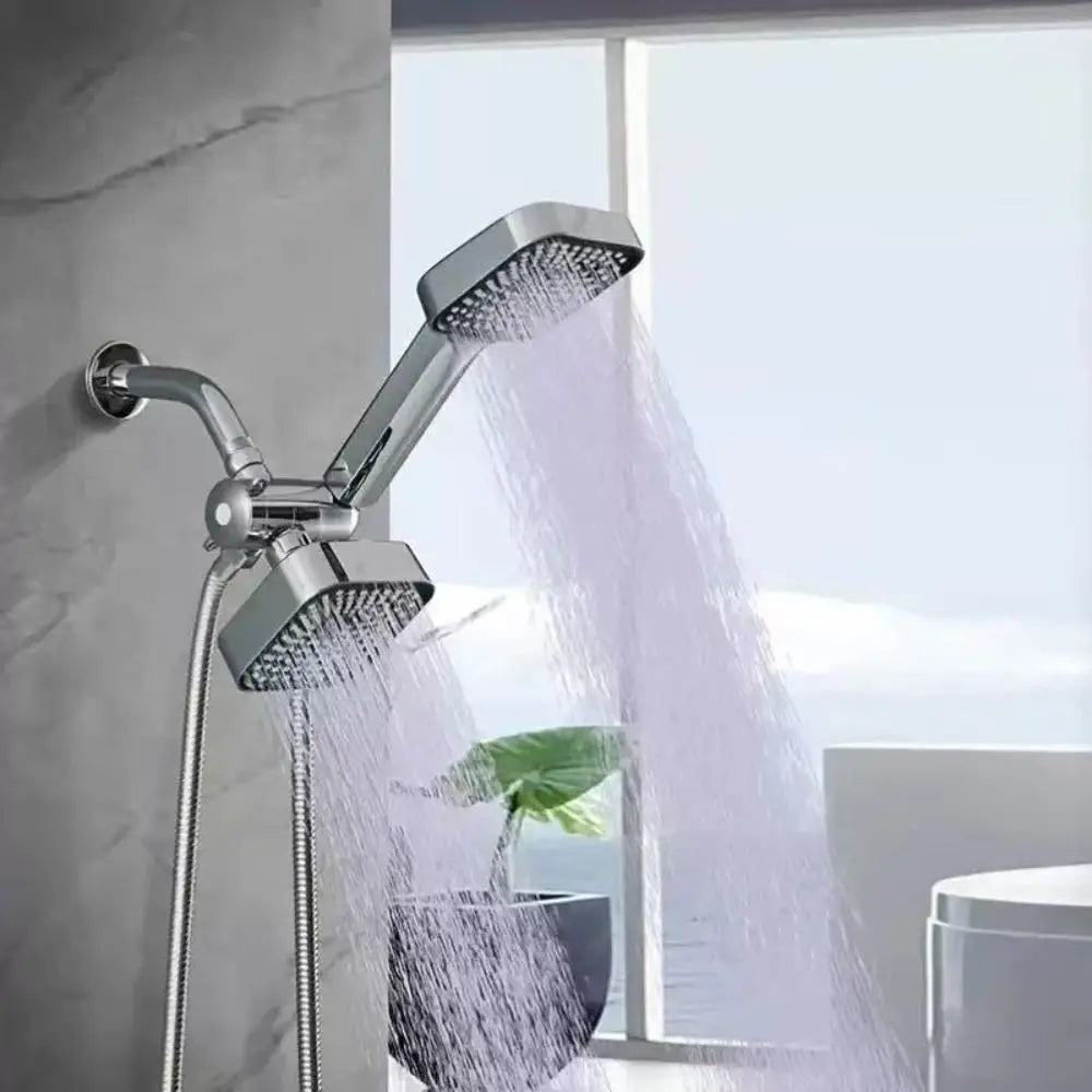 Square Handheld Shower Set with Hose, Bracket & 3-Way Diverter Handheld Shower Set Babs