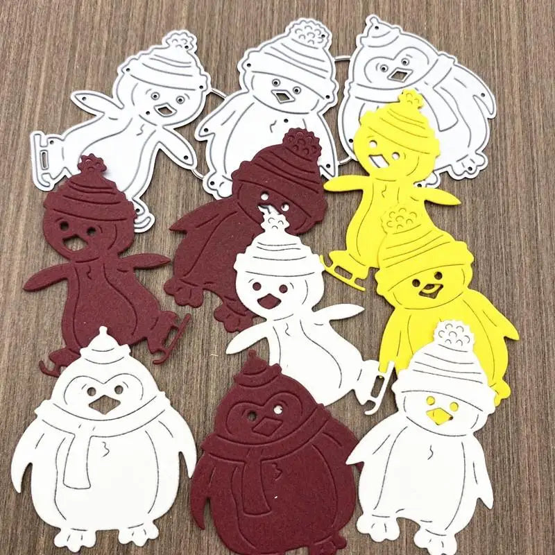 Christmas Snowman Die Cuts – Embossing & Etching Dies for Crafts Die Cutting Set Babs