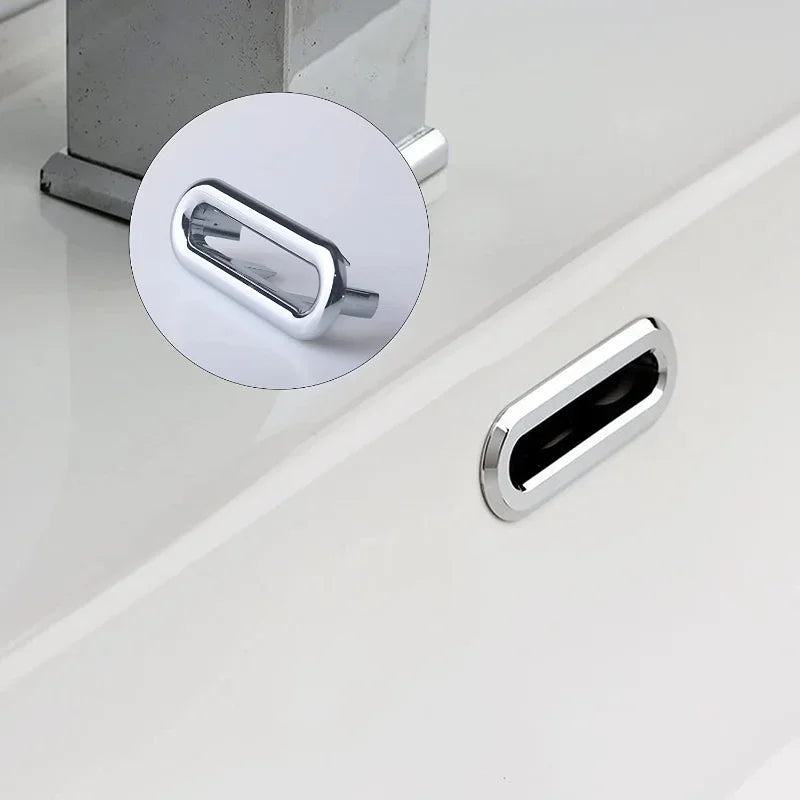 4Pcs Sink Overflow Ring Plug – Basin Drain Hole Cover Set Sink Overflow Ring Babs