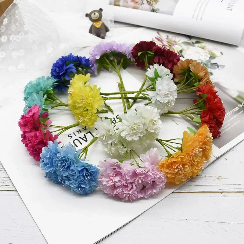 Silk Carnation Artificial Flowers – UV-Protected Wedding Décor Artificial Silk Flowers Babs