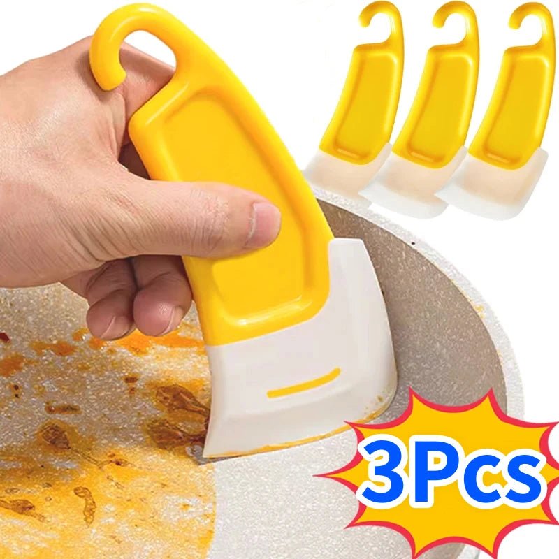 Silicone Kitchen Scraper Spatula – Pan & Dish Cleaning Tool Kitchen Scraper Spatula Babs
