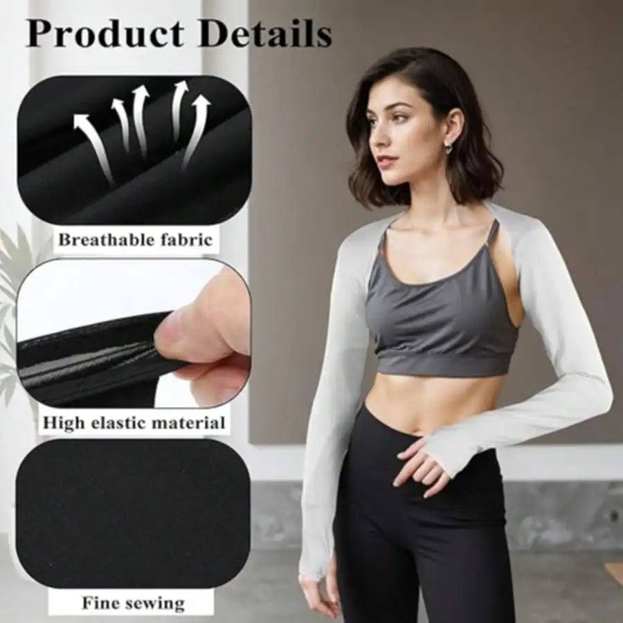 Women's UV-Protection Arm Sleeves with Thumb Hole | Sun Cover UV Arm Sleeves Babs