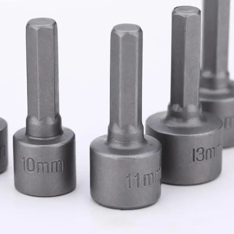 9-Piece Hex Shank Socket Set 5–13mm Metric Impact Bits Kit Impact Socket Set Babs