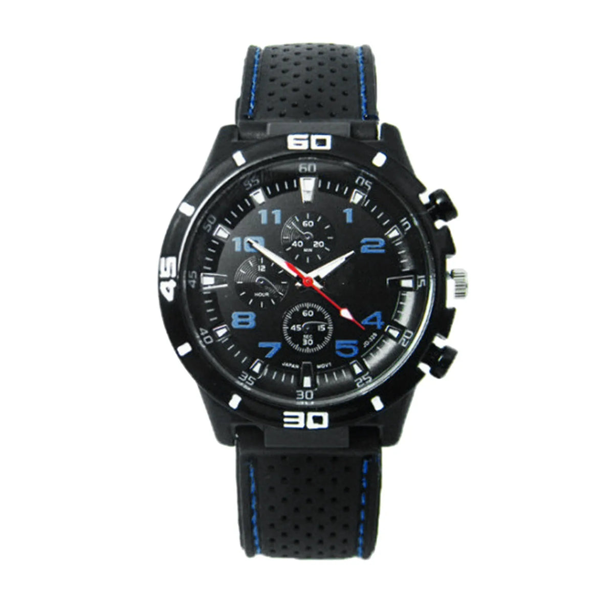 ISHOWTIENDA Men's Quartz Sport Watch – Chronograph Silicone Quartz Sport Watch Babs Dark Blue