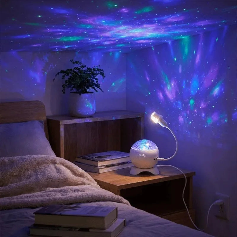 Aurora Bluetooth Star Projector Night Light | Home Decor Gift Star Projector Lamp Babs