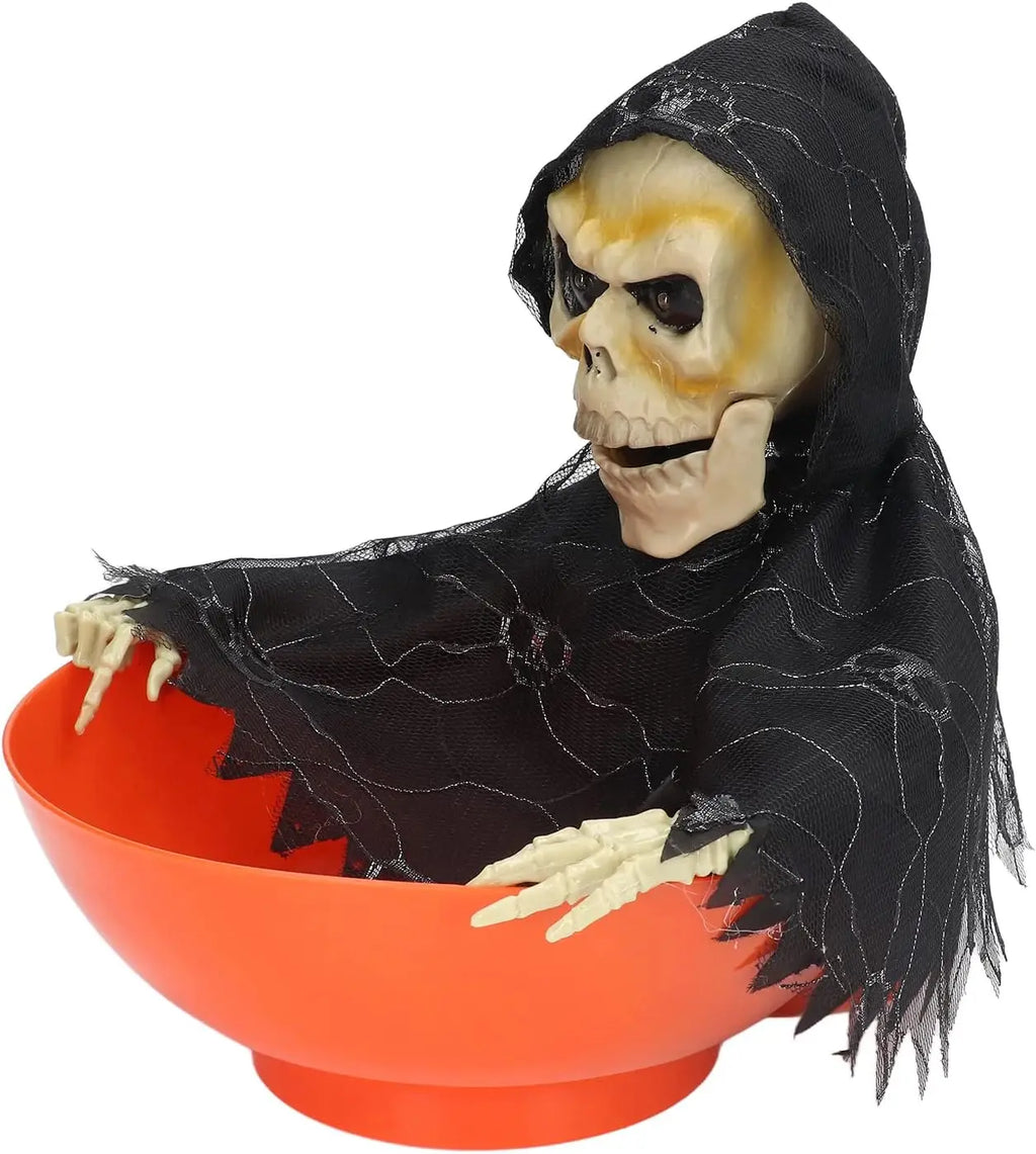Halloween Electric Ghost Fruit Tray – Glowing & Swinging Prop Halloween Prop Decoration Babs