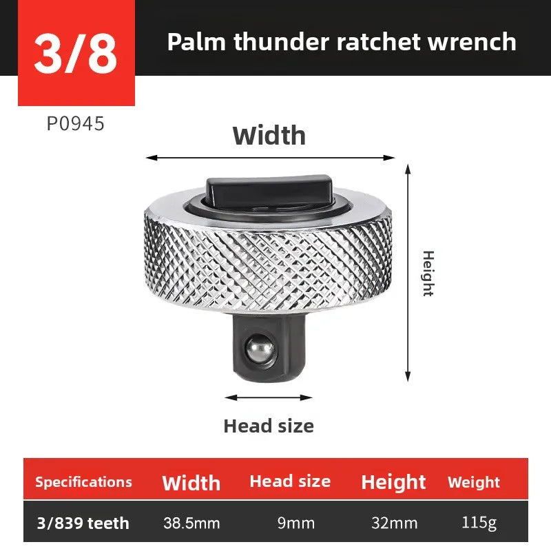 Palm Ratchet Wrench 1/4 3/8 1/2 Drive – Reversible Thumbwheel Palm Ratchet Wrench Babs B