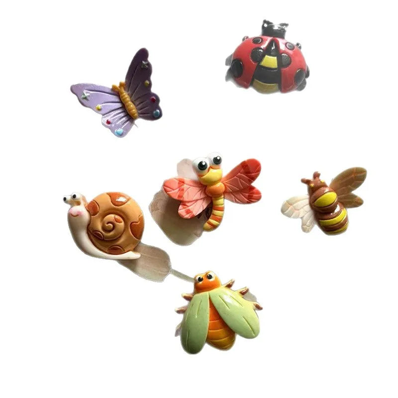 Resin Insect Fridge Magnets – Butterfly, Bee & Ladybug Décor Decorative Fridge Magnets Babs