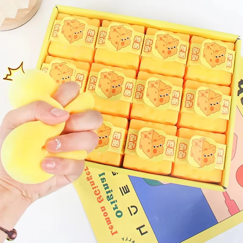 Squishy Cheese Fidget Toy – Slow Rebound Sensory Squeeze Toy Squishy Fidget Toy Babs