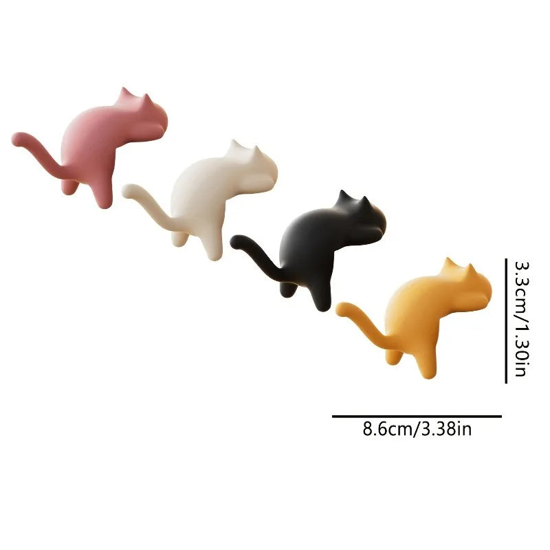 4Pcs Cat Clamp Hooks – Desk Cable Clip Organizer Set Desk Clamp Hooks Babs
