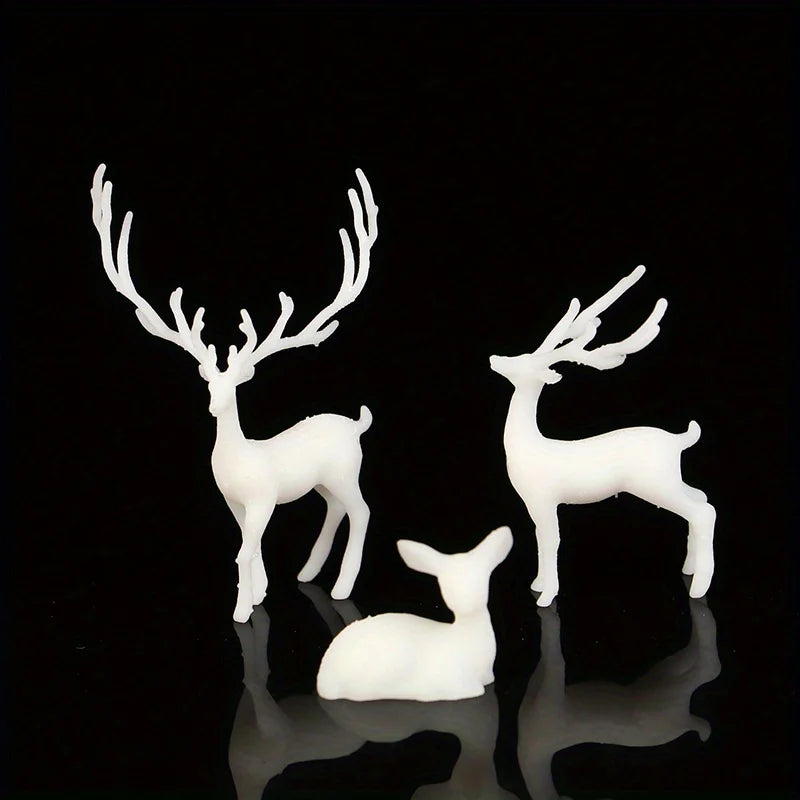 Crystal Reindeer Christmas Elk Ornament | Resin Deer Home Décor Christmas Ornament Babs