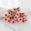 Small Daisy Silk Artificial Flowers – Wedding & Home Décor Artificial Silk Flowers Babs Pink 10 pcs