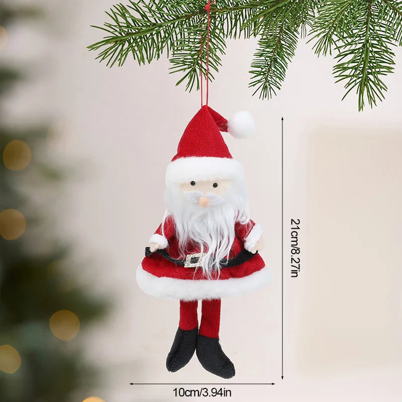 Christmas Elf Plush Doll Hanging Ornament – Xmas Tree Pendant Christmas Plush Ornament Babs C