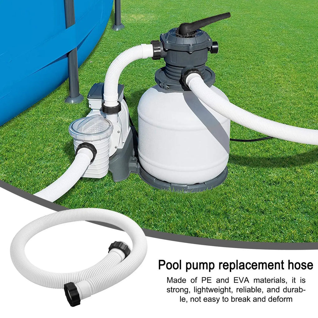 Pool Pump Replacement Hose 59" Quick-Connect Flexible Pipe Pool Pump Hose Babs