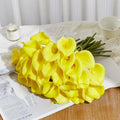 Artificial Lotus Flower Branches 4/8pcs – Wedding & Home Decor Artificial Flowers Babs YELLOW 4 pcs