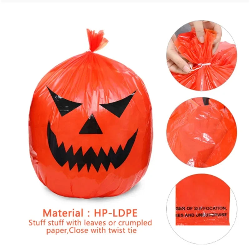 Halloween Pumpkin Lawn Bags & Warning Tape – Yard Decor Halloween Lawn Decor Babs