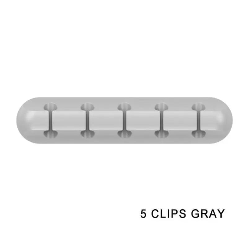Self-Adhesive Cable Organizer Clips – 5-Slot USB Wire Manager Cable Management Clips Babs A14