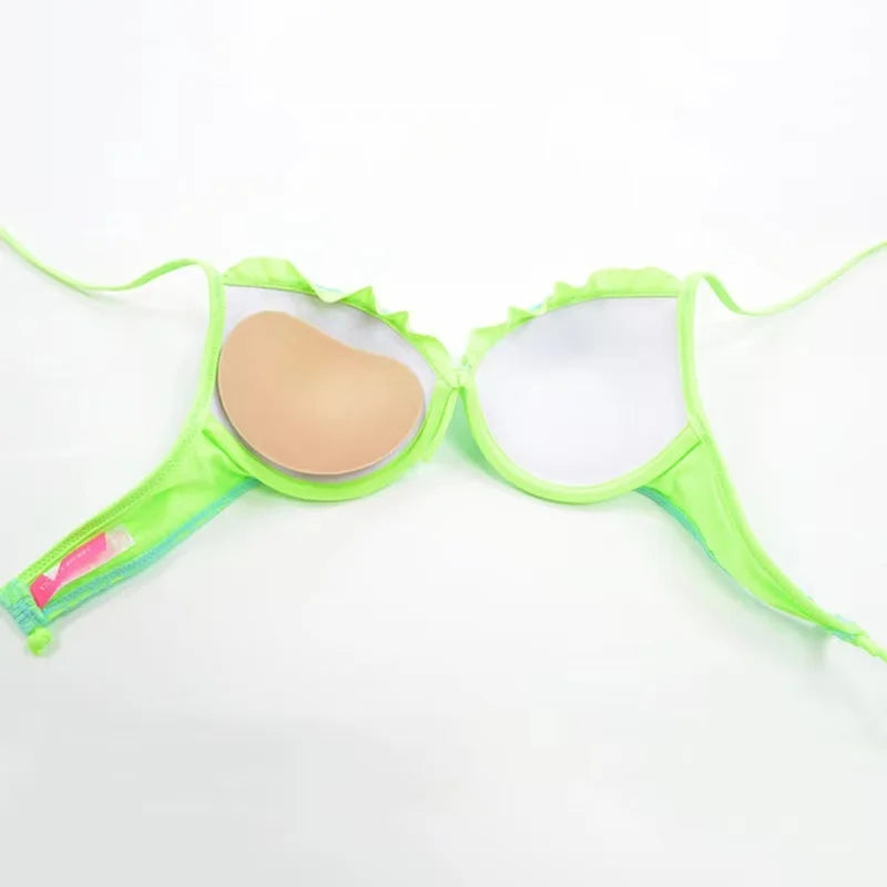 Women's Push Up Padded Bikini Set – Breathable Sponge Bra Padded Bikini Set Babs