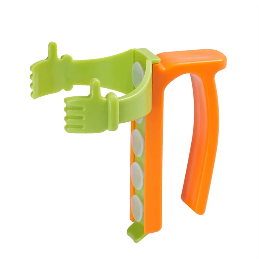 Soda Can Lid & Holder – Anti-Spill, Straw & Easy Pull Can Lid & Holder Babs