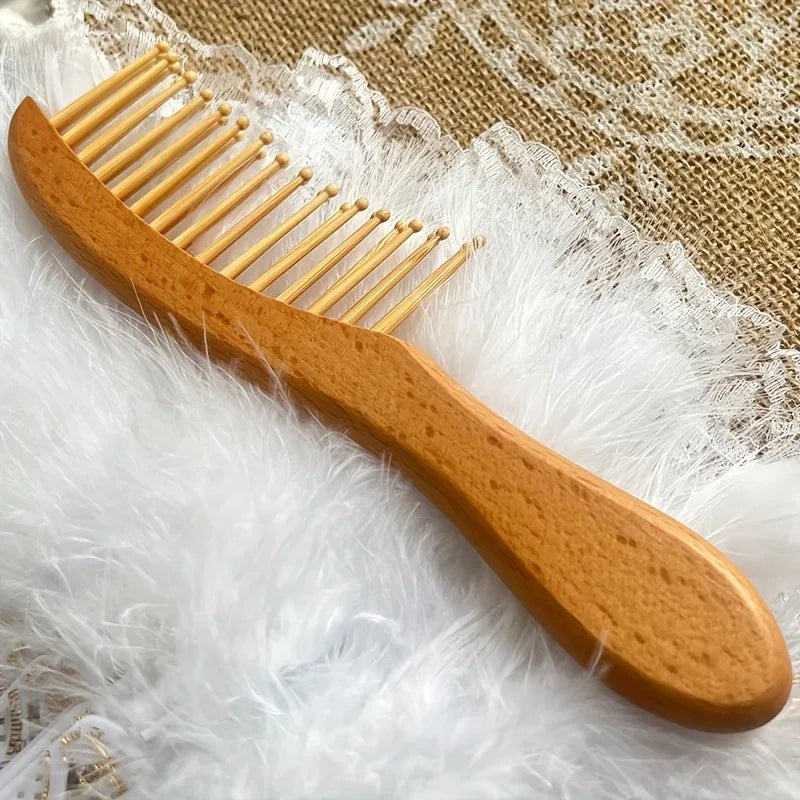 Wooden Hair Comb for Scalp Massage & Nourishing Hair Care Wooden Hair Comb Babs