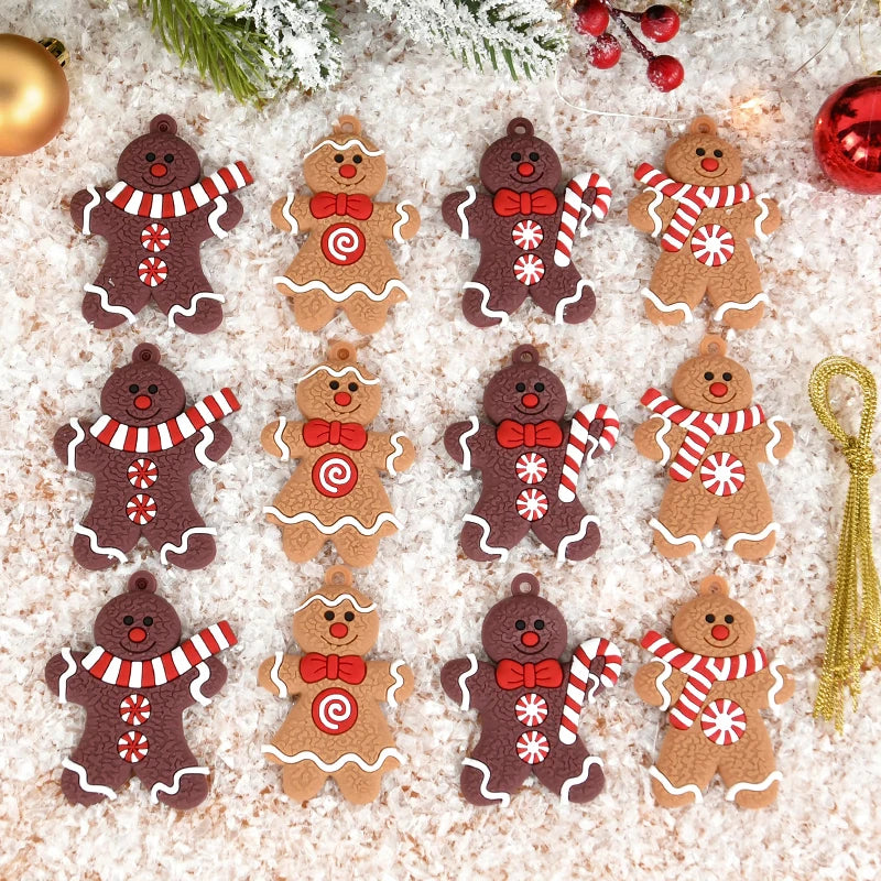 Gingerbread Man Christmas Tree Ornaments – Hanging Pendants Christmas Tree Ornaments Babs