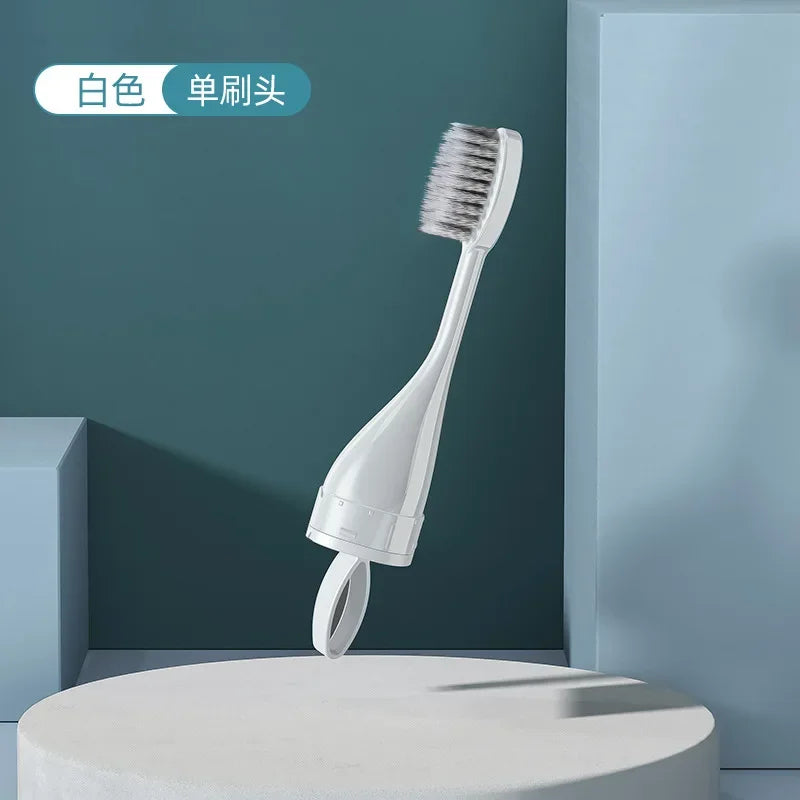 Portable Folding Travel Toothbrush Kit – Compact for Camping Travel Toothbrush Kit Babs 1 Head-White