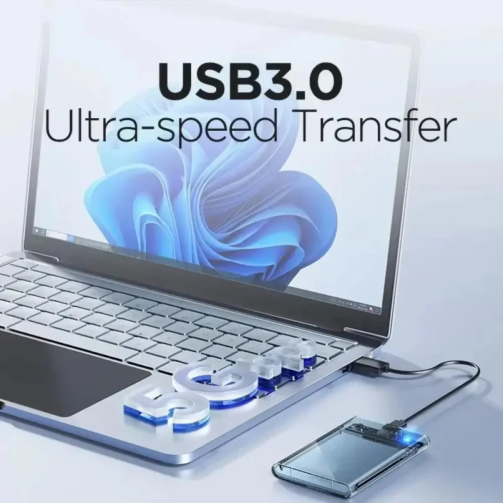 USB 3.0 Type-C SATA 2.5" External HDD Enclosure 6Gbps UASP HDD Enclosure Babs
